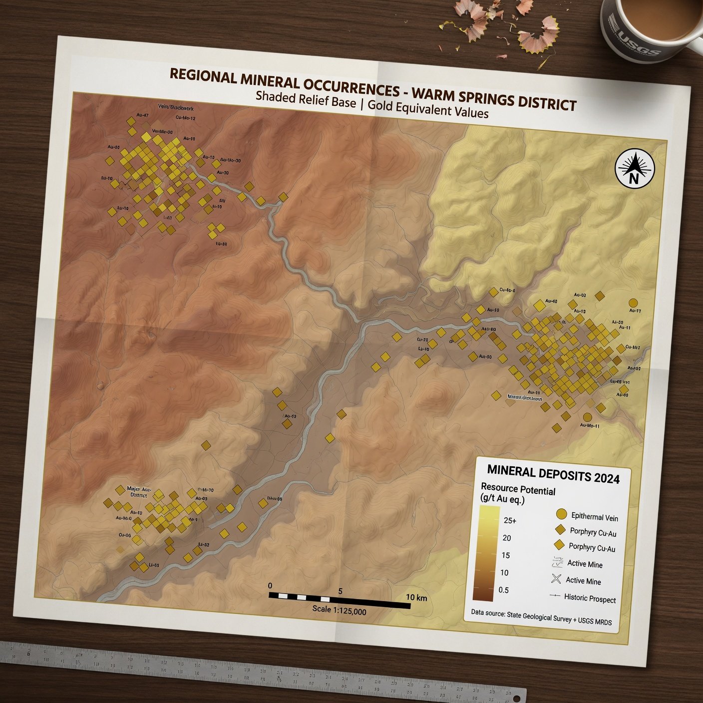 Yacimientos y prospectos minerales